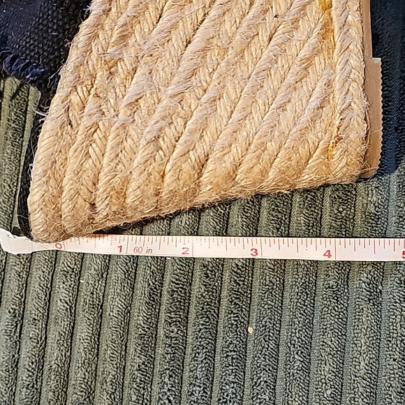 Candie's Camimi black wedge Jean material size 10 - Picture 9 of 9